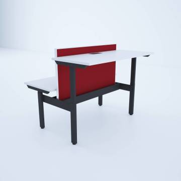 ToHi Workstation Desk - Yükseklik Ayarlı İkili Masa Model-3 - 120x165