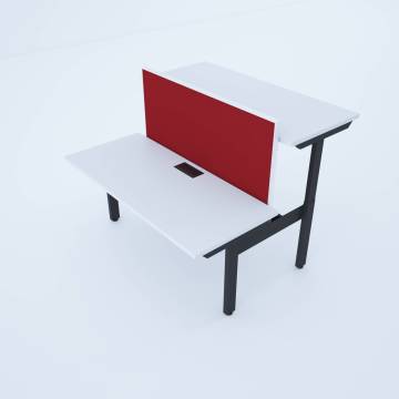 ToHi Workstation Desk - Yükseklik Ayarlı İkili Masa Model-3 - 120x165