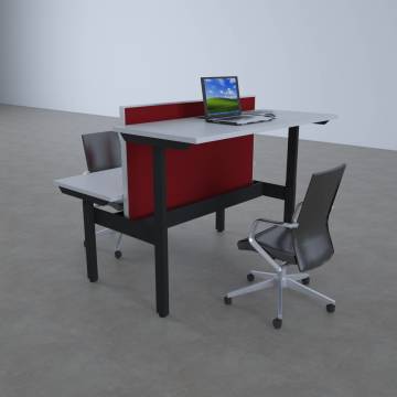 ToHi Workstation Desk - Yükseklik Ayarlı İkili Masa Model-3 - 120x165