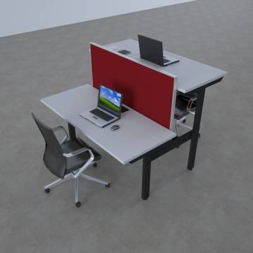 ToHi Workstation Desk - Yükseklik Ayarlı İkili Masa Model-3 - 120x165