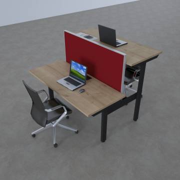 ToHi Workstation Desk - Yükseklik Ayarlı İkili Masa Model-3 - 120x165