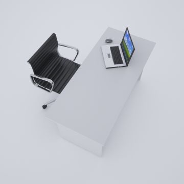 Eco Tekli Çalışma Masası Beyaz - 120x70