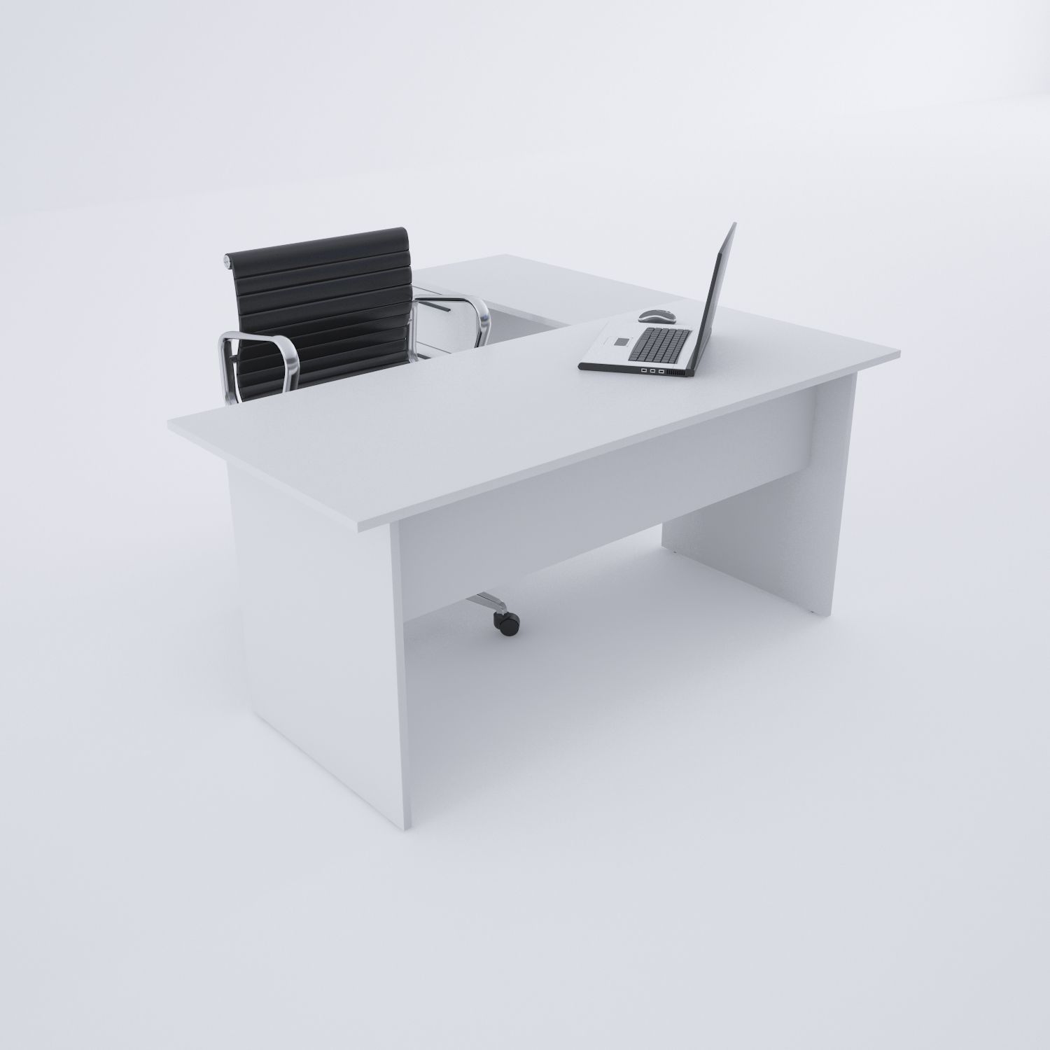 Eco Keson Etajerli Çalışma Masası Beyaz - 140x70