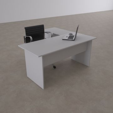 Eco Keson Etajerli Çalışma Masası Beyaz - 140x70