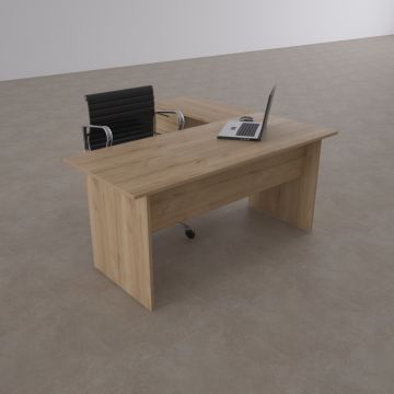 Eco Keson Etajerli Çalışma Masası Meşe - 140x70