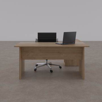 Eco Keson Etajerli Çalışma Masası Meşe - 140x70