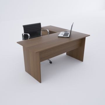 Eco Keson Etajerli Çalışma Masası Ceviz - 140x70