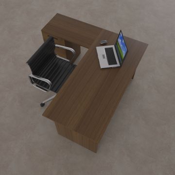 Eco Keson Etajerli Çalışma Masası Ceviz - 140x70