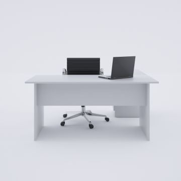 Eco Keson Etajerli Çalışma Masası Beyaz - 160x70