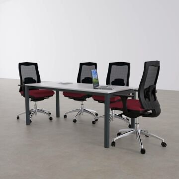 Cube-40 Toplantı Masası M 140x80 - Beyaz