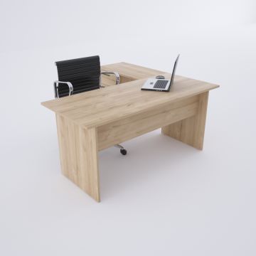 Eco Keson Etajerli Çalışma Masası Meşe - 160x70