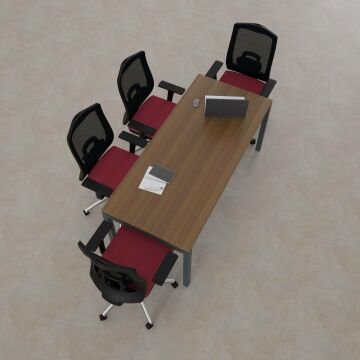 Cube-40 Toplantı Masası M 140x80 - Ceviz