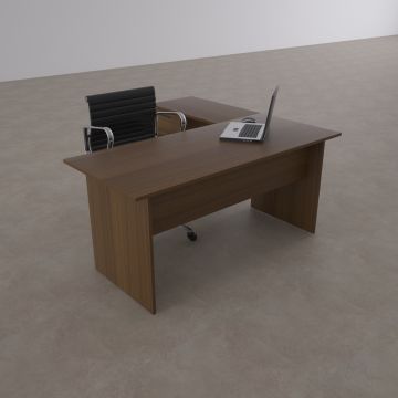 Eco Keson Etajerli Çalışma Masası Ceviz - 160x70