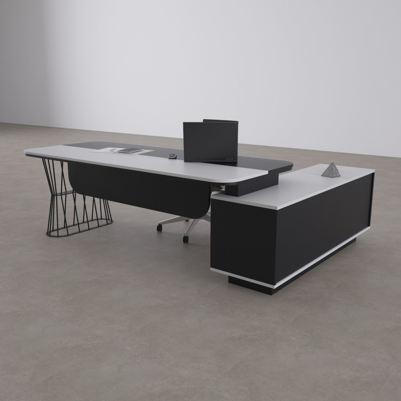 Bolero Alt Etajerli Yönetici Masası