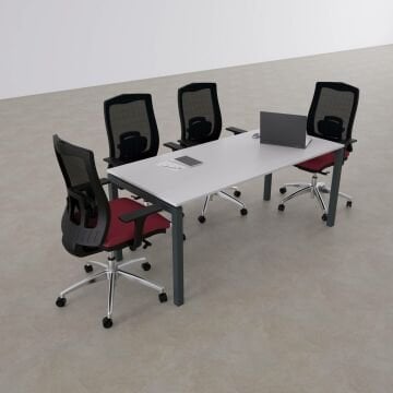 Cube-40 Toplantı Masası M 160x80 - Beyaz