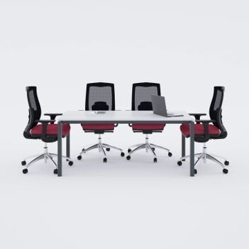 Cube-40 Toplantı Masası M 180x80 - Beyaz