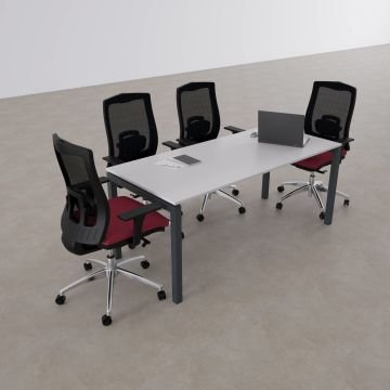 Cube-40 Toplantı Masası M 180x80 - Beyaz