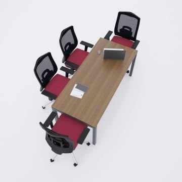 Cube-40 Toplantı Masası M 180x80 - Ceviz