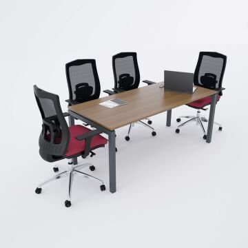 Cube-40 Toplantı Masası M 200x80 - Ceviz