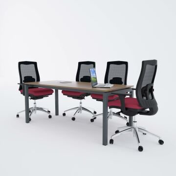 Cube-40 Toplantı Masası M 200x80 - Ceviz