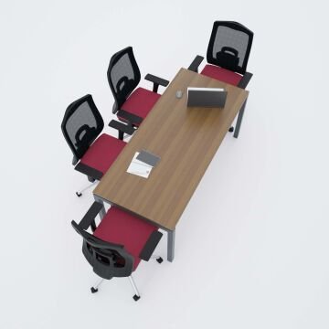 Cube-40 Toplantı Masası M 200x80 - Ceviz