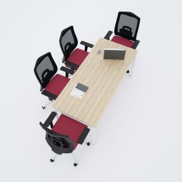 Cube-40 Toplantı Masası M 200x80 - Meşe