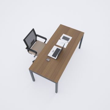 Cube 40 Çalışma Masası 120x80 - Ceviz