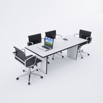 Panel Toplantı Masası M Beyaz - 180x90