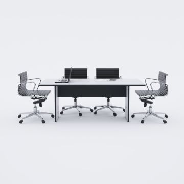 Panel Toplantı Masası M Beyaz - 180x90