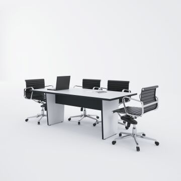 Panel Toplantı Masası M Beyaz - 200x90