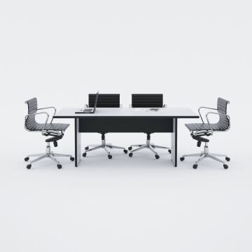Panel Toplantı Masası M Beyaz - 200x90