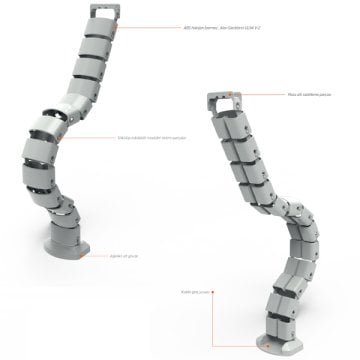 Masa Altı Omurga Kablo Kanalı