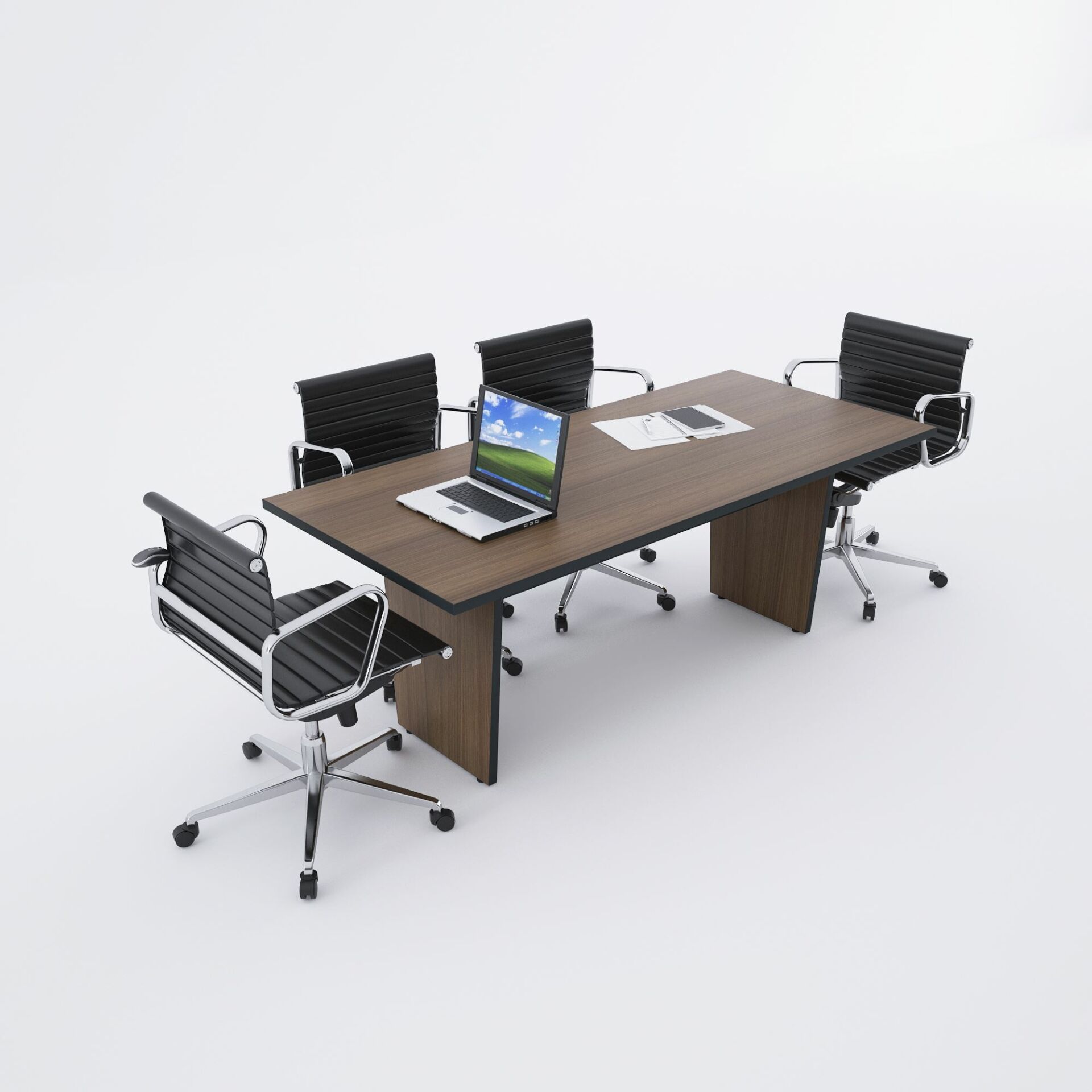 Panel Toplantı Masası M Ceviz - 180x90