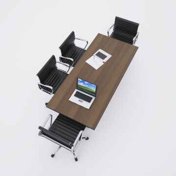 Panel Toplantı Masası M Ceviz - 180x90