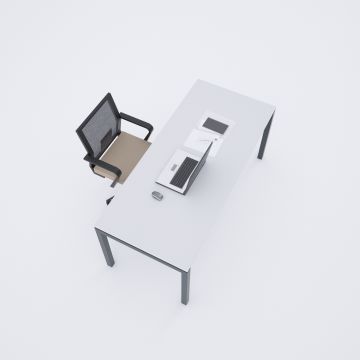 Cube 40 Çalışma Masası 180x80 - Beyaz