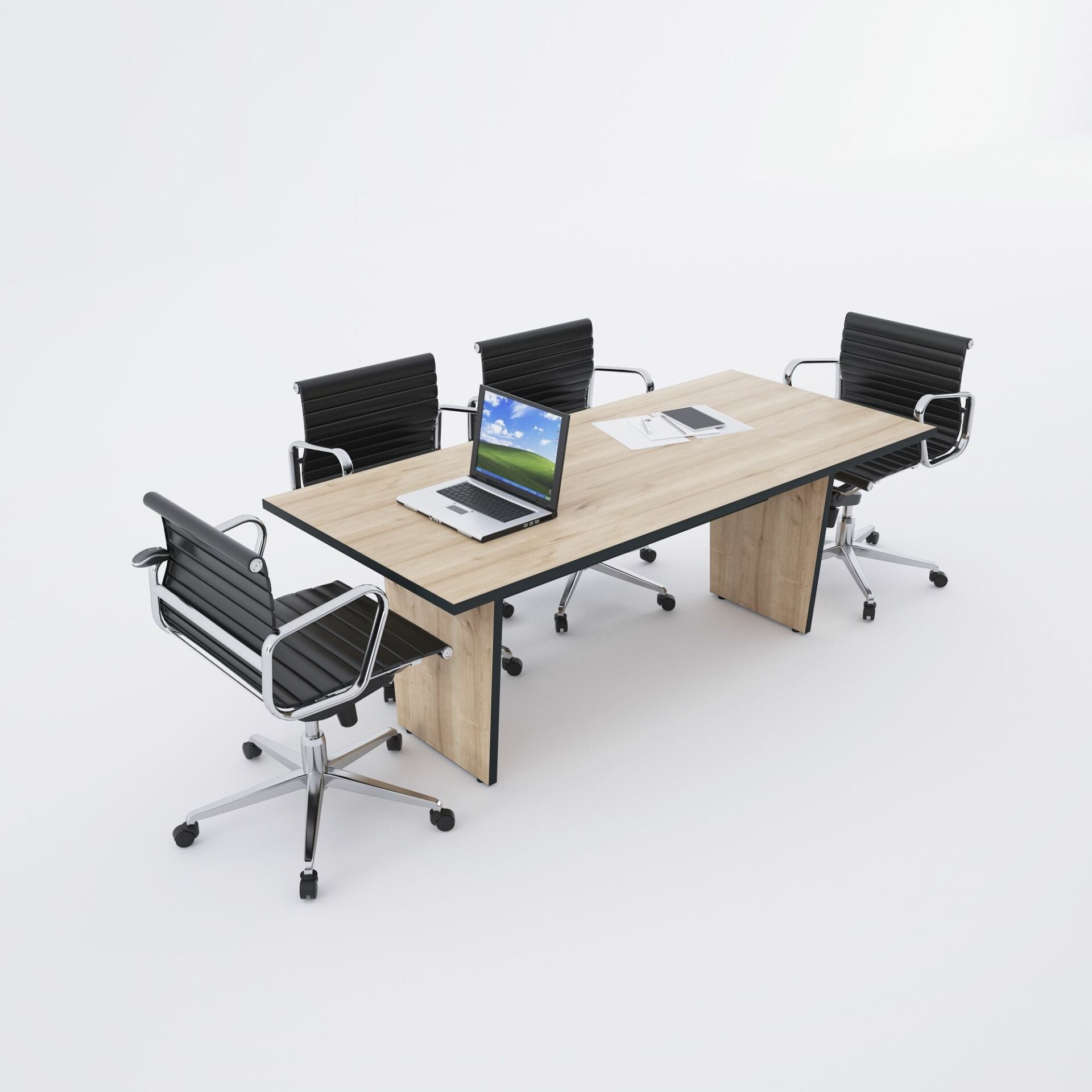 Panel Toplantı Masası M Meşe - 180x90