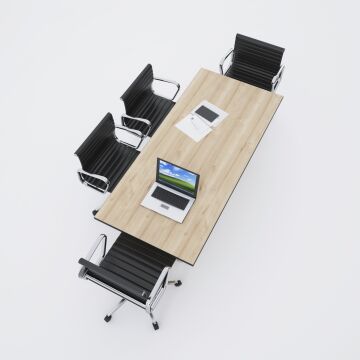 Panel Toplantı Masası M Meşe - 180x90