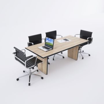 Panel Toplantı Masası M Meşe - 200x90