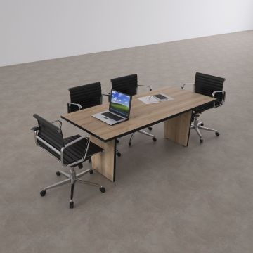 Panel Toplantı Masası M Meşe - 220x90