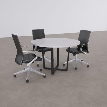 Aleos Daire Toplantı Masası Beyaz - 120R