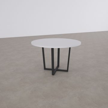 Aleos Daire Toplantı Masası Beyaz - 120R