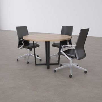 Aleos Daire Toplantı Masası Meşe - 120R