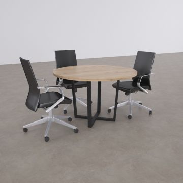 Aleos Daire Toplantı Masası Meşe - 120R