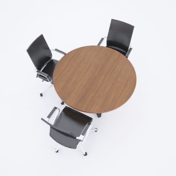 Aleos Daire Toplantı Masası Ceviz - 120R