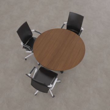 Aleos Daire Toplantı Masası Ceviz - 120R