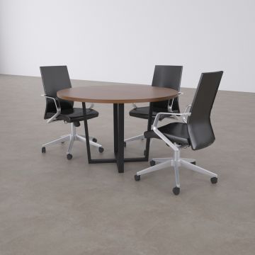 Aleos Daire Toplantı Masası Ceviz - 120R