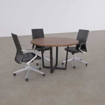 Aleos Daire Toplantı Masası Ceviz - 120R