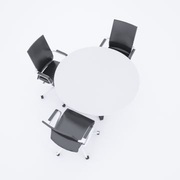 Aleos Daire Toplantı Masası Beyaz - 140R