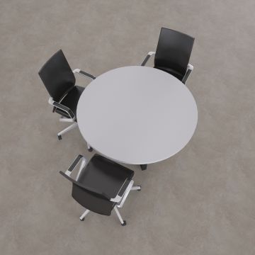 Aleos Daire Toplantı Masası Beyaz - 140R