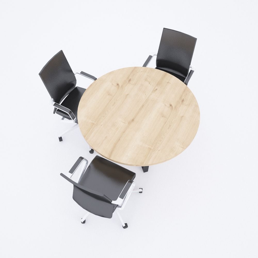 Aleos Daire Toplantı Masası Meşe - 140R